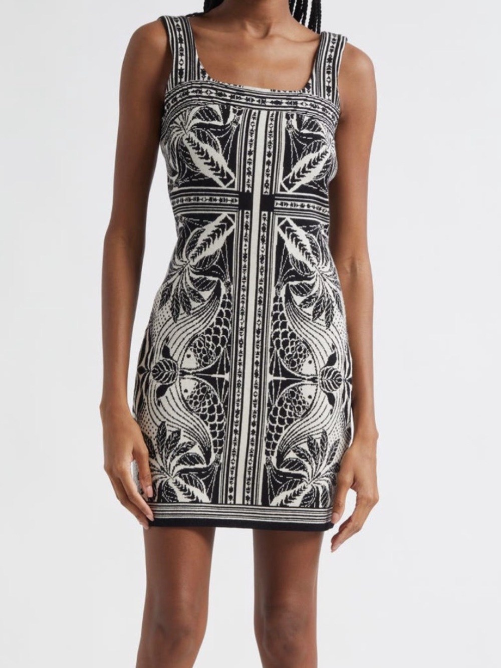 FARM Rio Scarf Print Jacquard Sleeveless Dress NWT Size XL